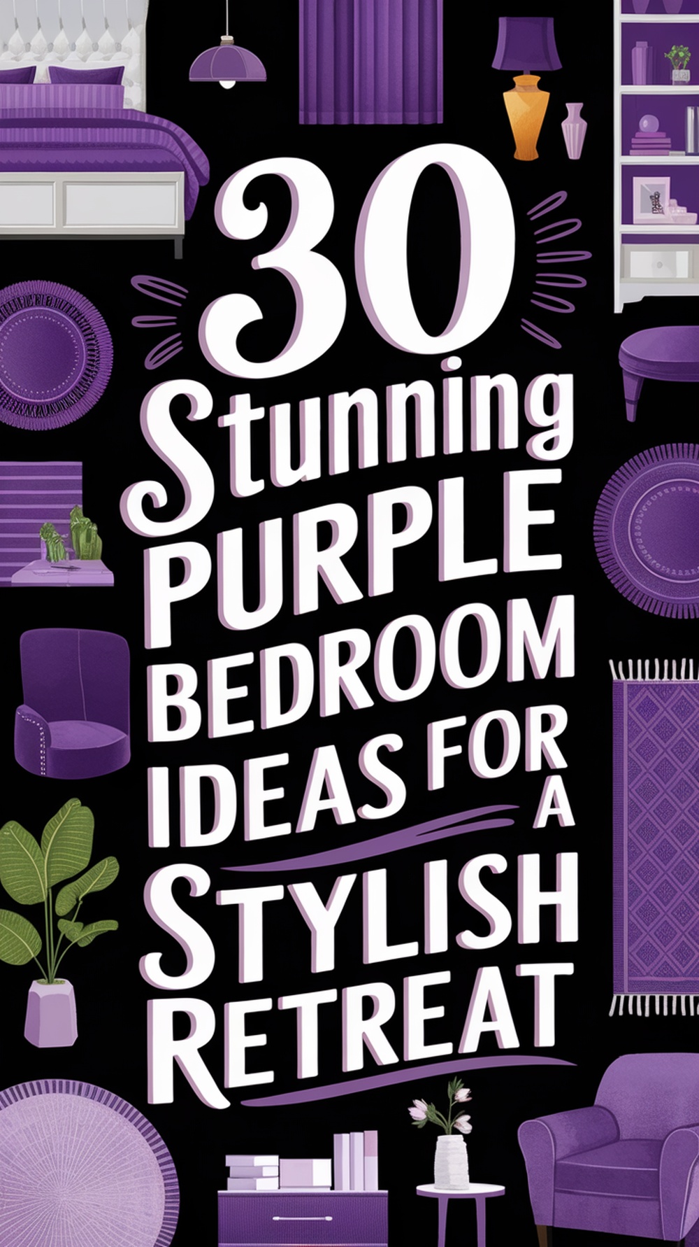 30 stunning purple bedroom ide 1