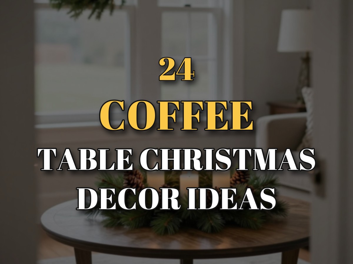 24 Coffee Table Christmas Decor Ideas That Still Leave Room for Mugs