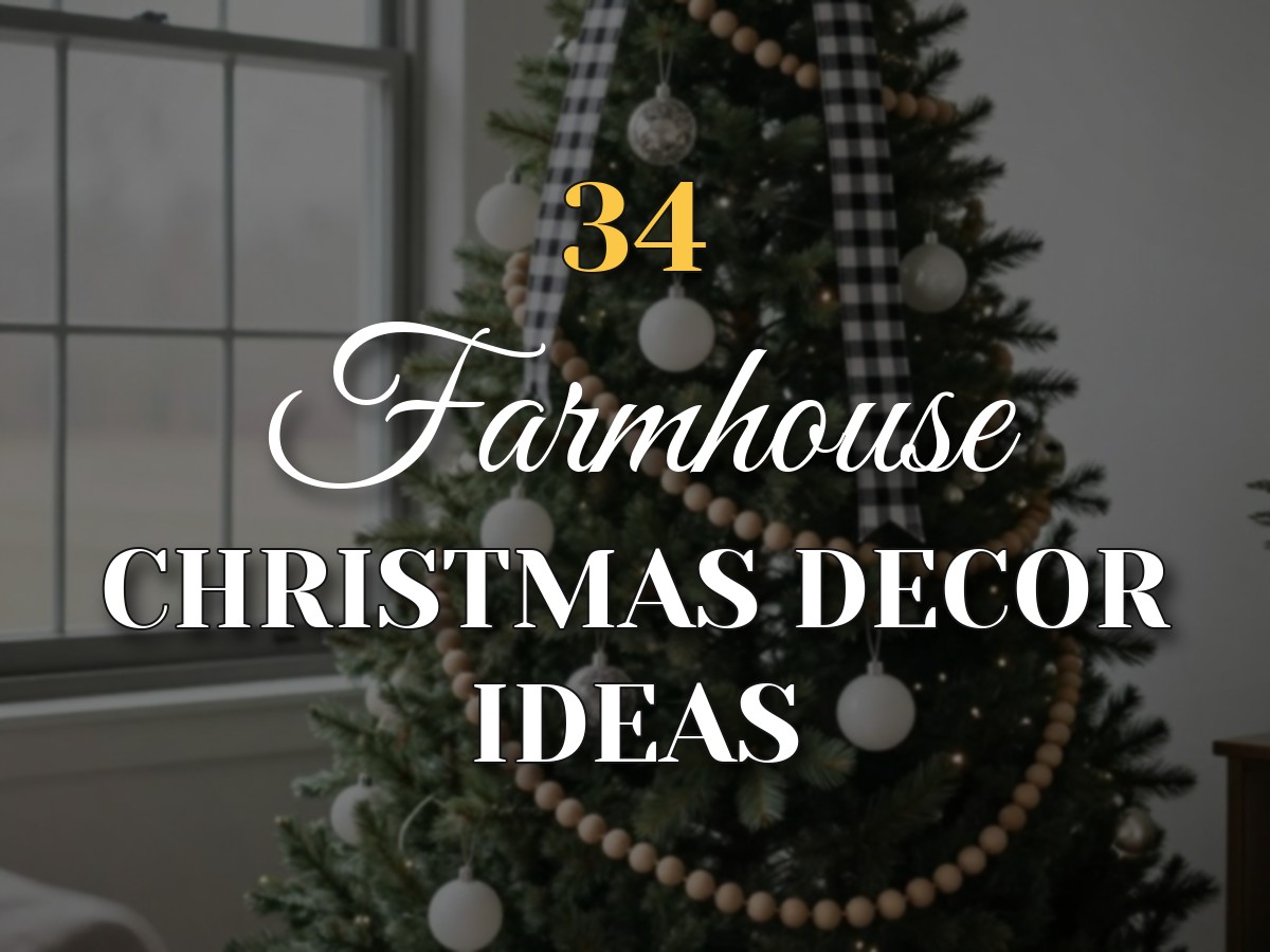34 Farmhouse Christmas Decor Ideas, From Buffalo Check to Galvanized Buckets
