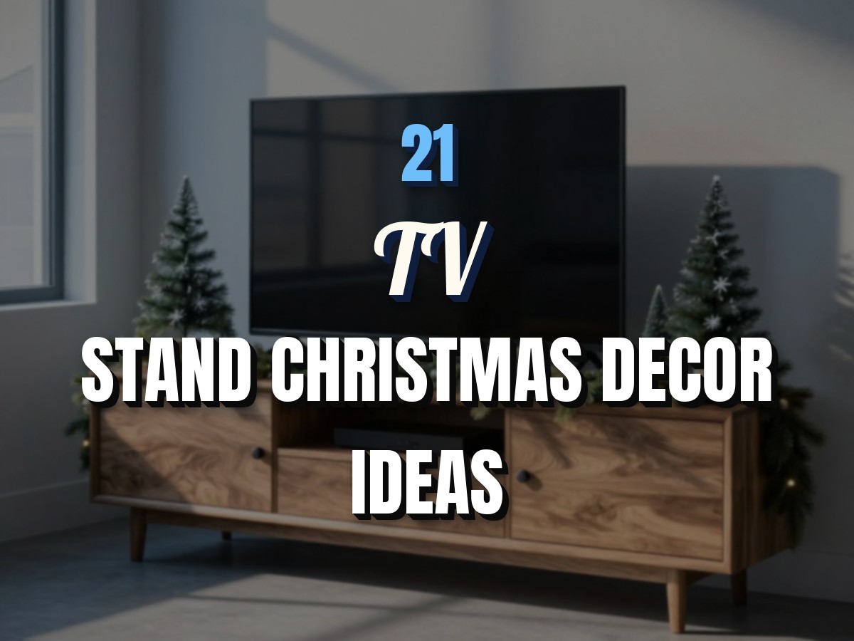 21 TV Stand Christmas Decor Ideas That Frame the Screen, Not Cover It